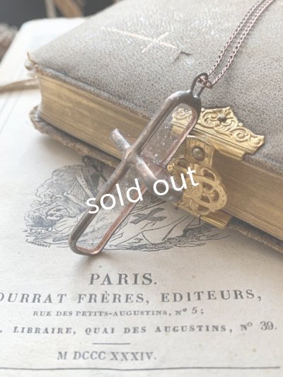 画像4: caco grass works/クロスペンダント・copper(大)