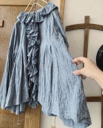 画像7: MARCHE' DE SOEUR／フローフリルブラウス・シャンブレーブルー (7)