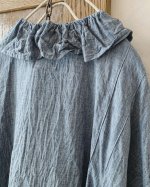 画像11: MARCHE' DE SOEUR／フローフリルブラウス・シャンブレーブルー (11)