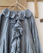 画像5: MARCHE' DE SOEUR／フローフリルブラウス・シャンブレーブルー (5)