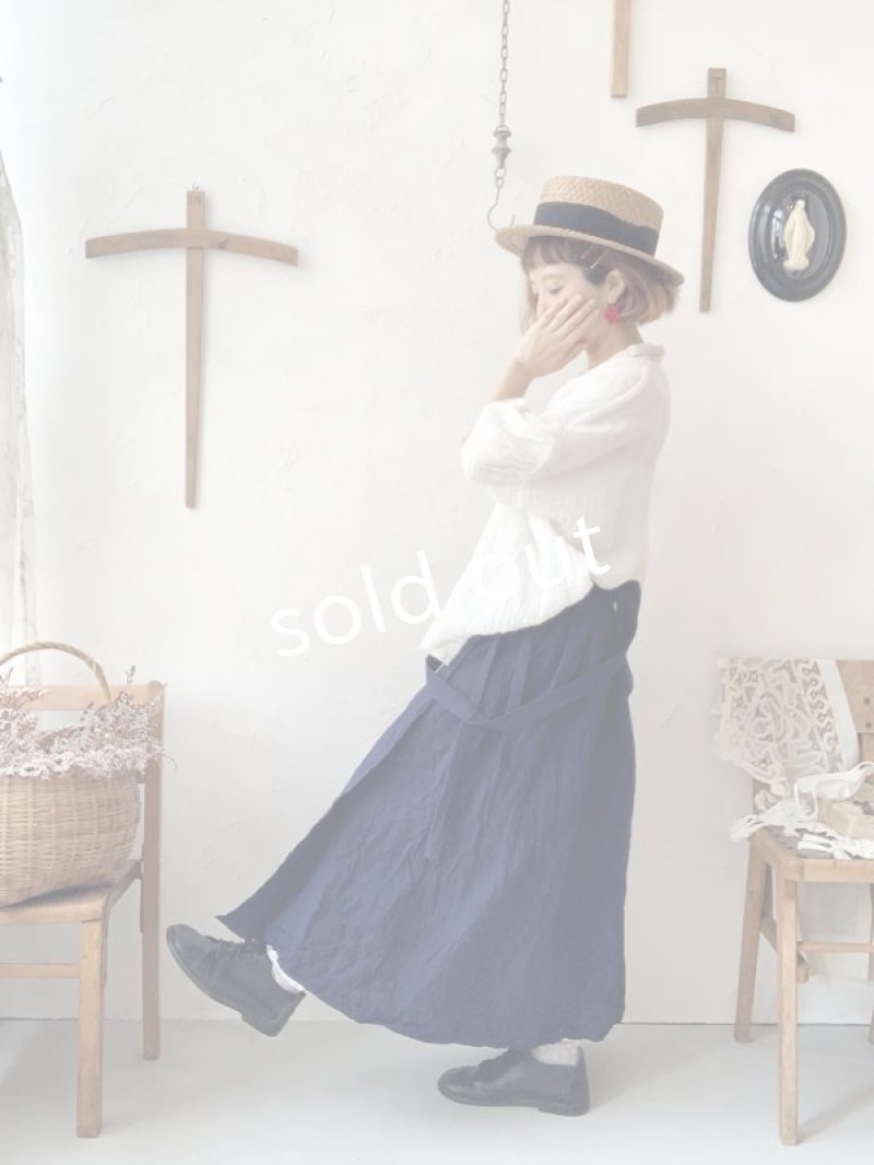 画像3: 【SALE】MARCHE' DE SOEUR／バイカラーボイルブラウス・オフ×生成り (3)