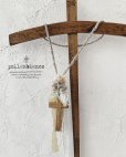 画像1: pollenbienco／十字架とヴィトレイルインタリオのネックレス・クロス (1)