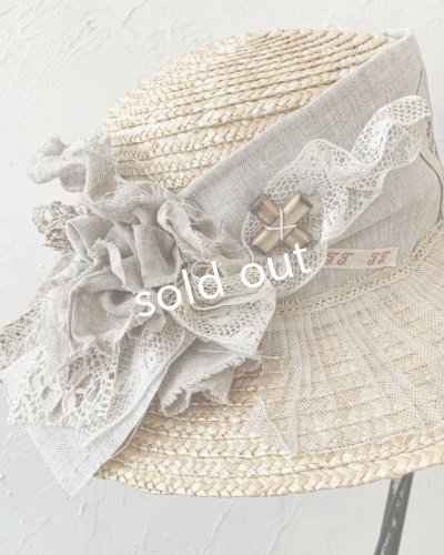 画像5: pollenbienco／アンティークプリーツレースのキャペリン