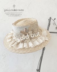 pollenbienco／アンティークフリルレースと十字架のキャペリン
