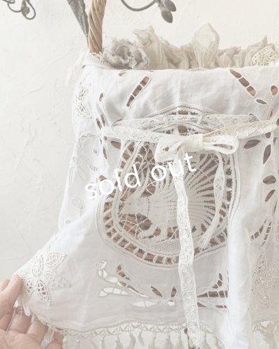 画像4: pollenbienco／アンティークタッセルレースと十字架のバスケット