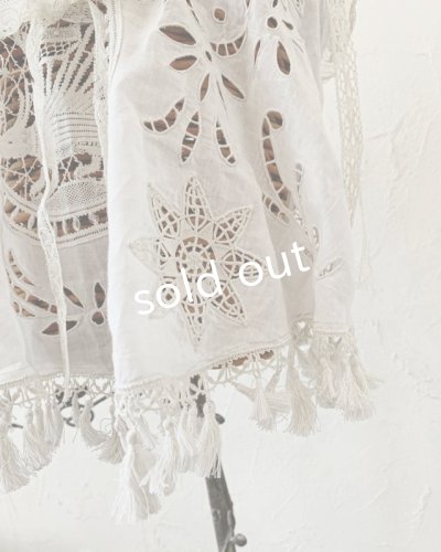 画像8: pollenbienco／アンティークタッセルレースと十字架のバスケット