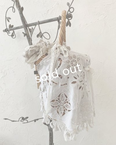 画像5: pollenbienco／アンティークタッセルレースと十字架のバスケット