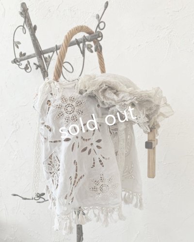 画像7: pollenbienco／アンティークタッセルレースと十字架のバスケット