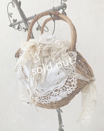画像5: pollenbienco／アンティークレースとレザーのニーナバッグ