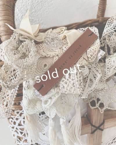 画像5: pollenbienco/アンティークレースと十字架のかごバッグ