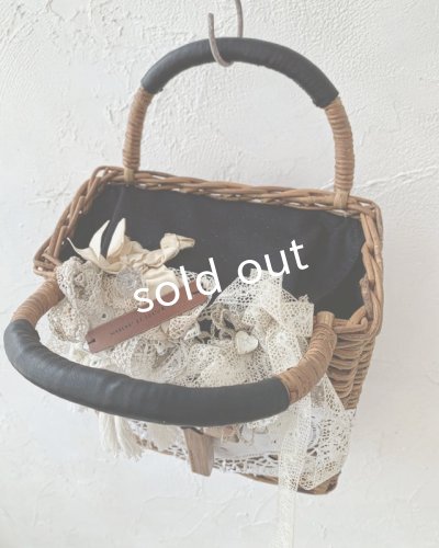 画像6: pollenbienco/アンティークレースと十字架のかごバッグ