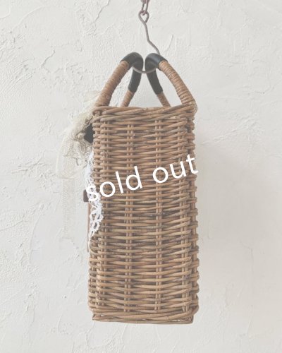 画像9: pollenbienco/アンティークレースと十字架のかごバッグ