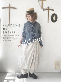 MARCHE' DE SOEUR／フローフリルジャケット・ダンガリー