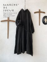 画像4: MARCHE' DE SOEUR／アシメトリータックワンピース・ブラック (4)