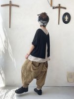 画像2: MARCHE' DE SOEUR／ベルギアンリネンカーディガン・ブラック (2)