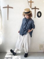 画像2: MARCHE' DE SOEUR／フローフリルジャケット・ダンガリー (2)