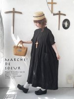 画像1: MARCHE' DE SOEUR／ポケットワンピース・ブラック (1)