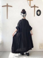 画像3: MARCHE' DE SOEUR／アシメトリータックワンピース・ブラック (3)