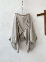 画像2: MARCHE' DE SOEUR／ベルギアンリネンカーディガン・生成り (2)