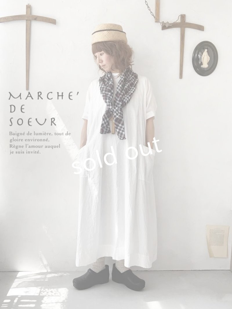画像1: MARCHE' DE SOEUR／ポケットワンピース・オフ (1)