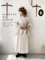 画像1: MARCHE' DE SOEUR／ギャザープルオーバー・リネンガーゼ (1)