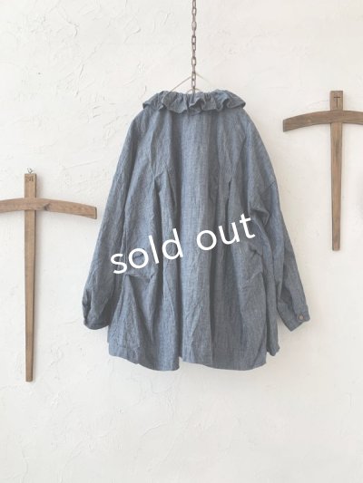 画像12: MARCHE' DE SOEUR/フローフリルジャケット・ダンガリー