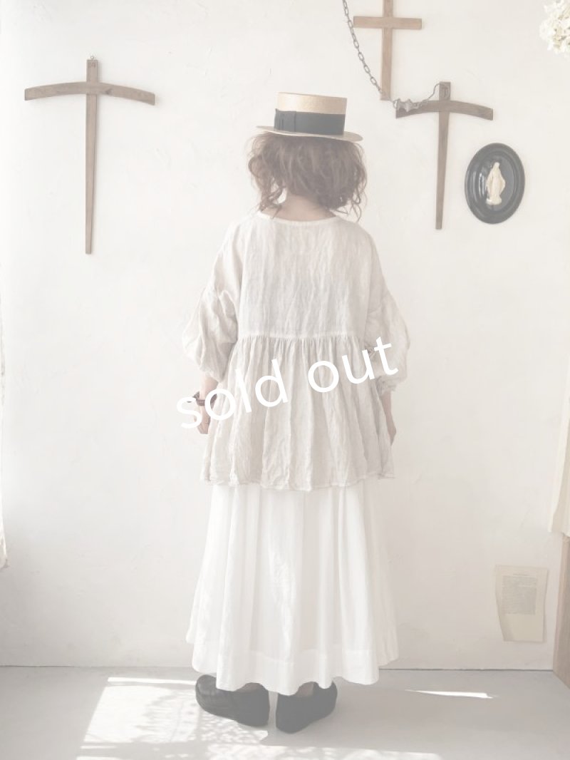 画像4: MARCHE' DE SOEUR／ギャザープルオーバー・リネンガーゼ (4)