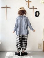 画像3: MARCHE' DE SOEUR／フローフリルブラウス・シャンブレーブルー (3)