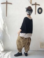 画像4: MARCHE' DE SOEUR／ベルギアンリネンカーディガン・ブラック (4)