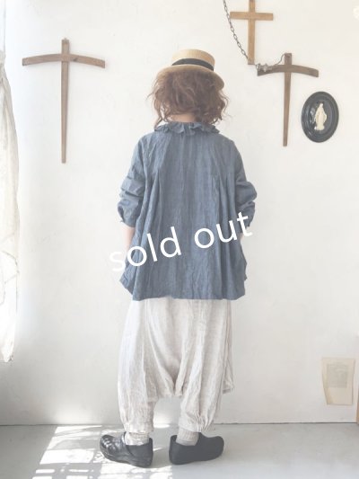 画像13: MARCHE' DE SOEUR／タブリエパンツ・ヘリンボン生成り