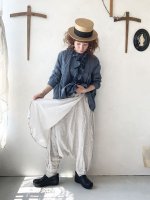 画像12: MARCHE' DE SOEUR／タブリエパンツ・ヘリンボン生成り (12)