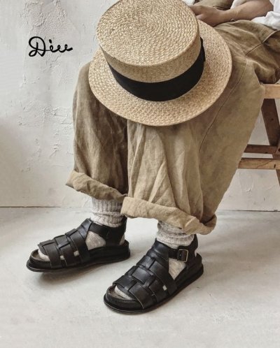 画像8: Diu／本革パルミエサンダル・ブラック