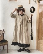 画像14: MARCHE' DE SOEUR／種蒔きポケットワンピース・ヴィンテージカーキ (14)