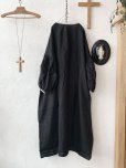 画像5: ubasoku/バイカラーパフ袖ワンピース・黒