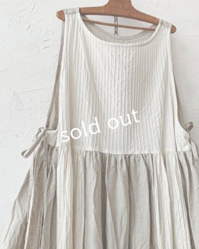 画像5: shizuka's & MARCHE3点セット/ロベリアのドレス・クリーム×生成り(サイドリボンタイプ)