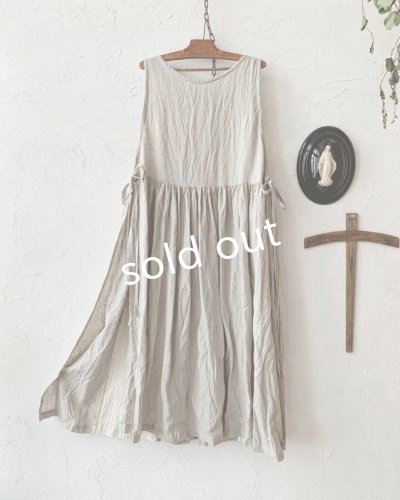 画像8: shizuka's & MARCHE3点セット/ロベリアのドレス・クリーム×生成り(サイドリボンタイプ)