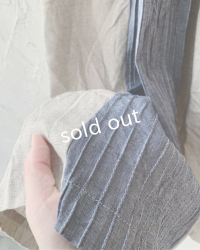 画像7: shizuka's & MARCHE3点セット/ロベリアのドレス・シャンブレー×生成り(サイドリボンタイプ)