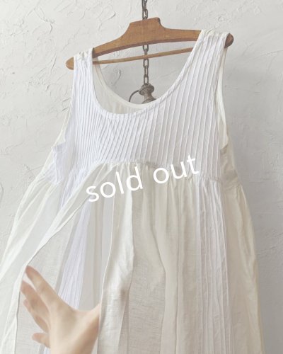 画像6: shizuka's & MARCHE3点セット/ロベリアのドレス・ホワイト(前スリットタイプ)