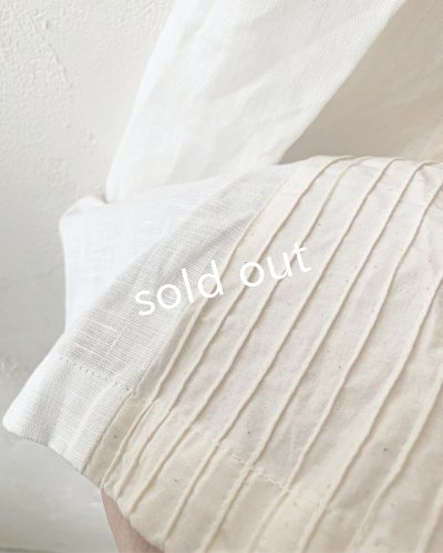 画像8: shizuka's & MARCHE3点セット/ロベリアのドレス・ホワイト×クリーム(前スリットタイプ)