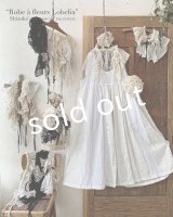 shizuka's & MARCHE３点セット／ロベリアのドレス・ホワイト（前スリットタイプ）