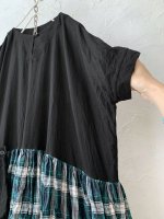 画像5: MARCHE' DE SOEUR／ギャザーポケットワンピース・緑チェック (5)