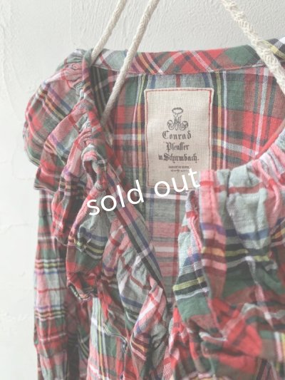 画像8: MARCHE' DE SOEUR/フローフリルブラウス・赤チェック