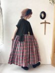 画像9: MARCHE' DE SOEUR／ギャザーポケットワンピース・赤チェック (9)
