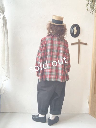 画像11: MARCHE' DE SOEUR/フローフリルブラウス・赤チェック