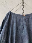 画像8: MARCHE' DE SOEUR／ギャザーポケットワンピース・シャンブレー×フレンチリネンチェックA (8)