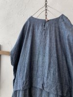 画像7: MARCHE' DE SOEUR／タックポケットワンピース・シャンブレー×ネイビーポケット (7)