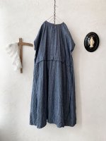 画像6: MARCHE' DE SOEUR／タックポケットワンピース・シャンブレー×ネイビーポケット (6)