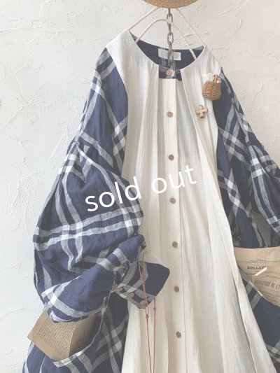 画像3: MARCHE' DE SOEUR／祈りのワンピース・フレンチチェック