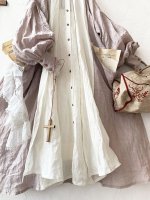 画像3: MARCHE' DE SOEUR／祈りのワンピース・くすみピンク (3)