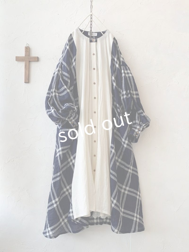 画像7: MARCHE' DE SOEUR／祈りのワンピース・フレンチチェック (7)